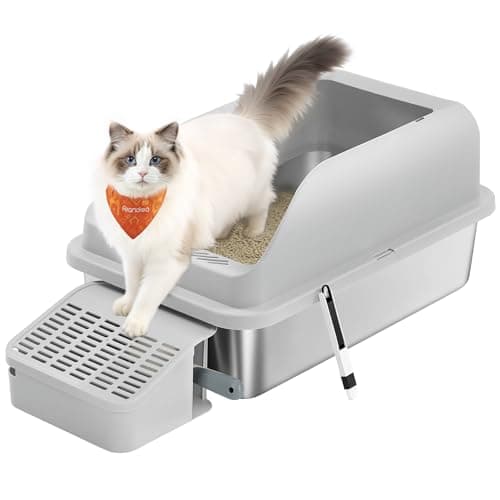 Feandrea Kuweta dla kota PPT008GD01 ze stali nierdzewnej